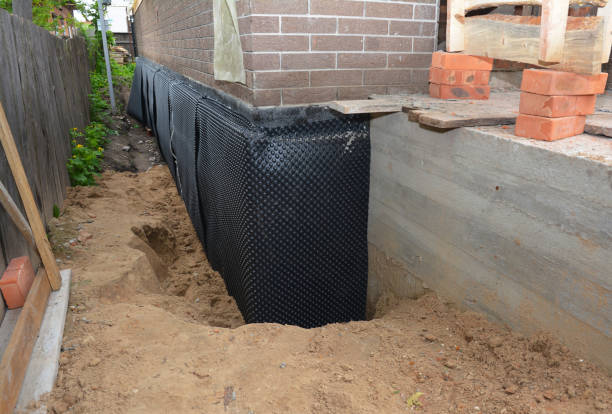 SJ Waterproofing Pros technician performing targeted Crawl Space Encapsulation assessment in Monrovia, IN